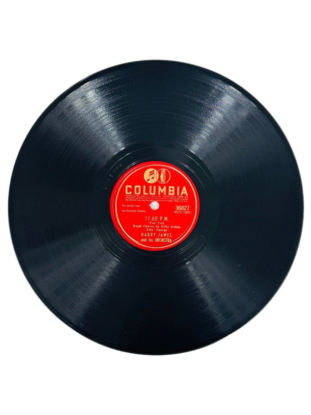 Harry James 11:60 P.M. / Carnival 10in Shellac Record 78 RPM Columbia 36827